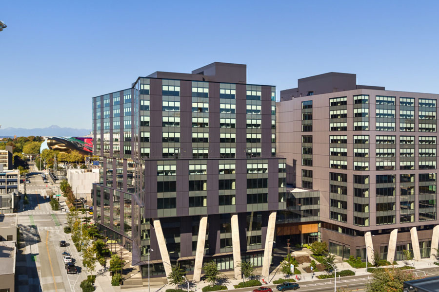 Exterior of the 333 Dexter building.