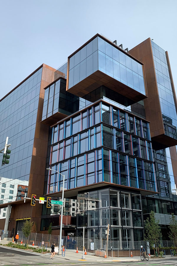 Exterior of the 701 Dexter building.