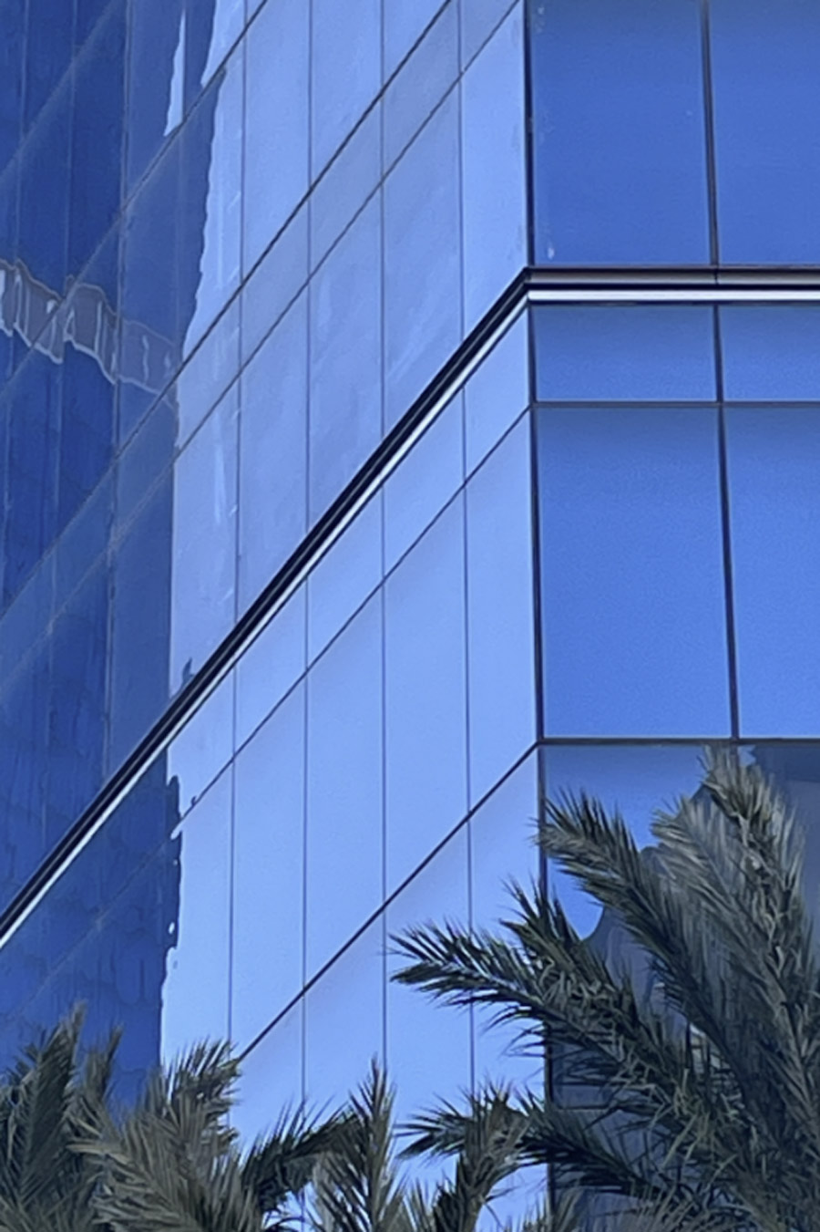 Exterior of the Fontaine Bleau in Las Vegas.